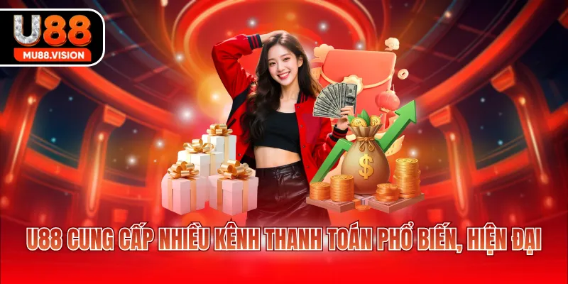 u88 cung cap nhieu kenh thanh toan pho bien hien dai U88 cung cấp nhiều kênh thanh toán phổ biến, hiện đại